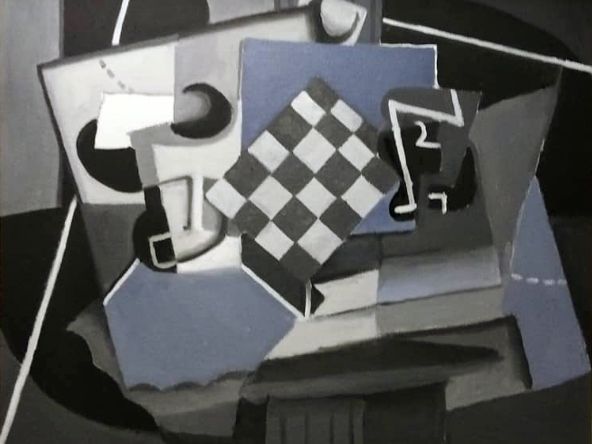 Study for Chessboard and Glass after Juan Gris