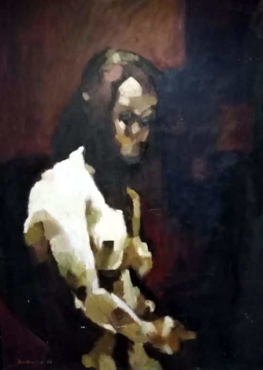 Oil Painting by Marek Sienkiewicz. Nude